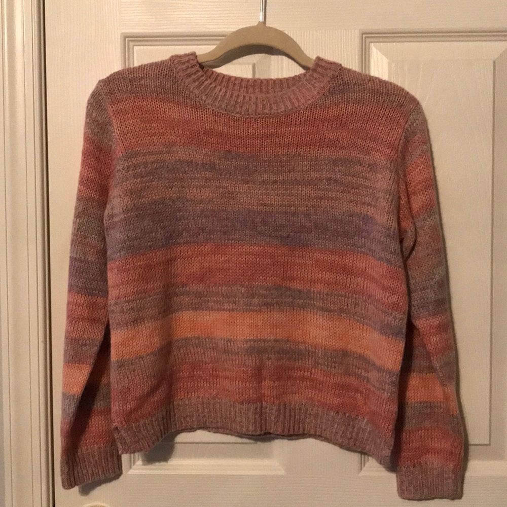 Sweater, pink and purple ombré, size s.